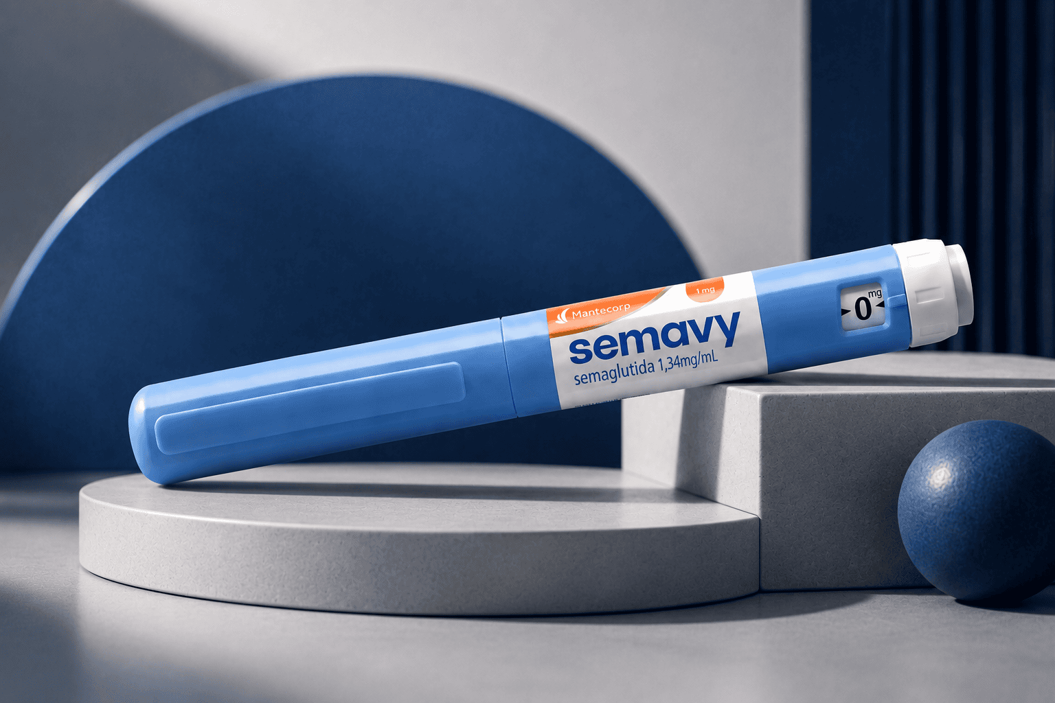 Caneta Semavy da Hypera Pharma com embalagem destacada em fundo neutro